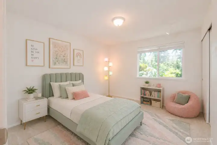 virtually staged third bedroom
