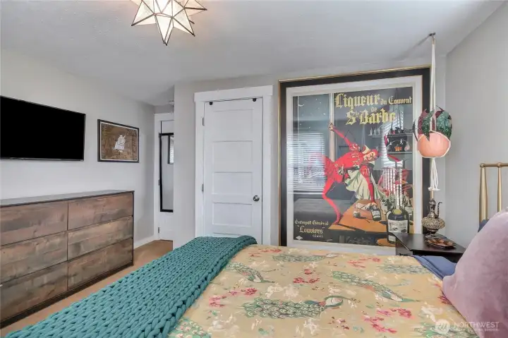 And, spacious closet. And, spacious closet.
