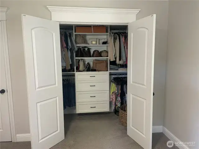 Custom Closet in Primary Bedroom