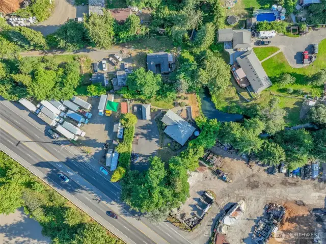 Large Cleared Land next to House, Fully Fenced To Park your Vehicles or for Your Home Business.