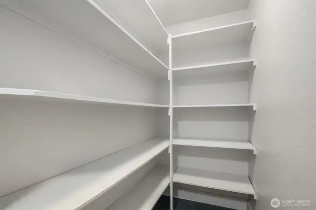 Large closet off of entry makes a great pantry or place to store bikes.