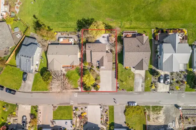 birds eye of property