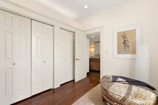 Primary on main floor has full dressing room/closet (or nursery perhaps?) and full bath