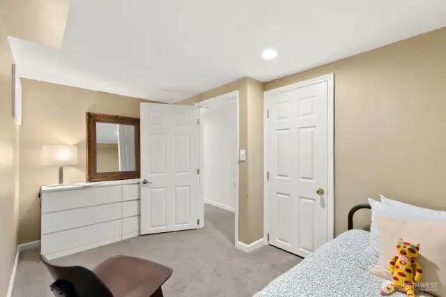 Third bedroom (2nd in Lower level) is non-conforming but easily made conforming.  Seller had no need for it.