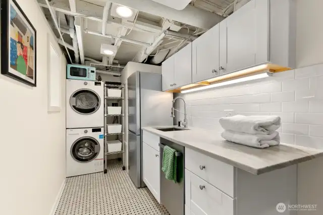 Laundry was upgraded to a kitchenette.  Check it out!