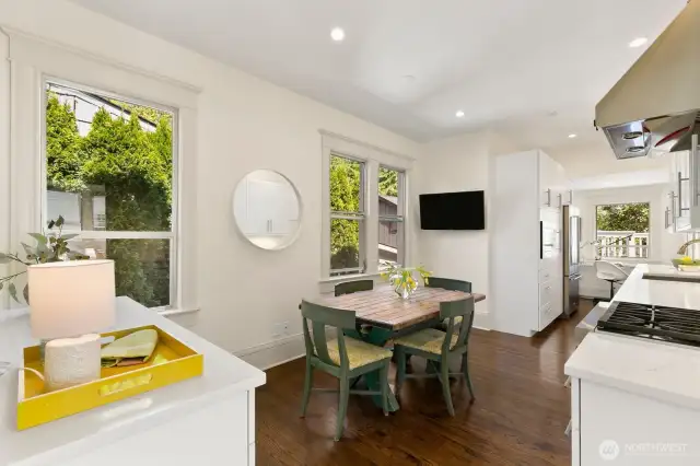 Renovated kitchen with TONS of custom cabinets!