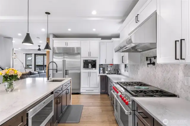 Kitchen layout has been perfected