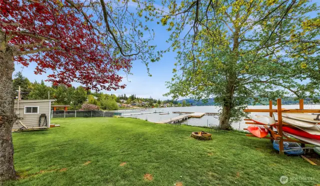 Lake Whatcom shared beach
