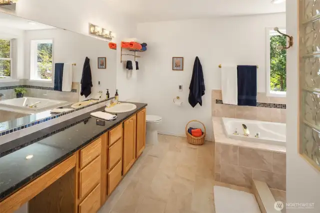 You'll appreciate the radiant heated floors when the temperatures drop!