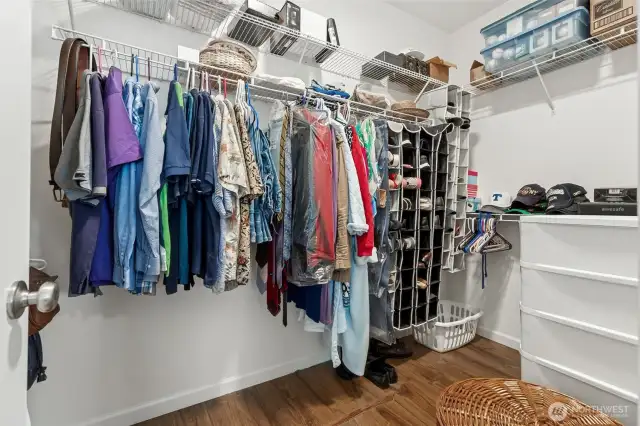 Primary walk-in closet