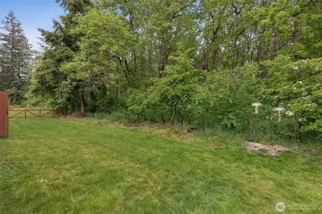 Area accessed via gate from backyard to neighborhood owned "open space" available for lawn games!