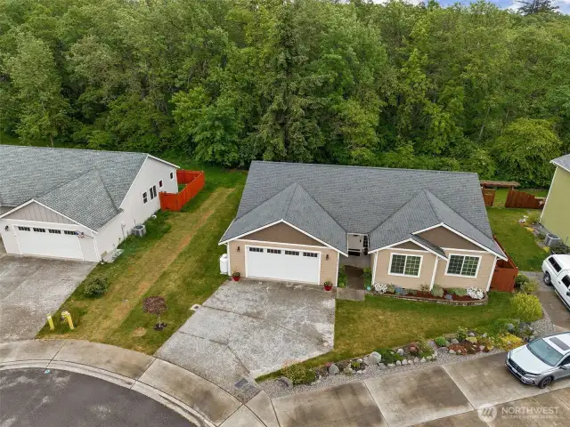 Located at the end of a quiet cul-de-sac with no rear neighbors.
