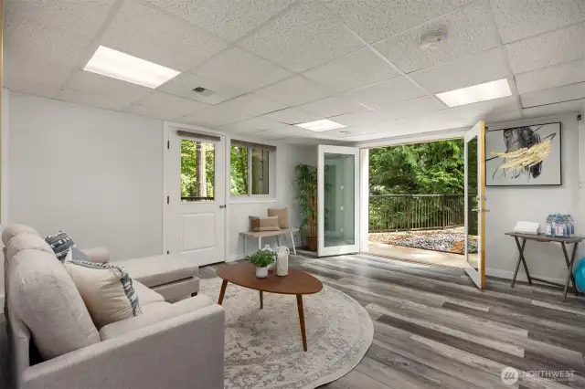 Welcome to your fully finished basement with plenty of options for use and tons of storage