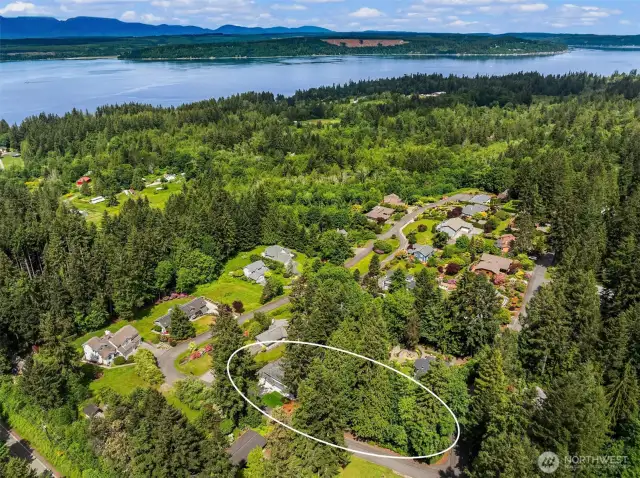 Perfectly sited in Lofall with access to all the best the PNW has to offer and minutes from Poulsbo