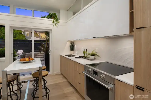 Looking from kitchen to patio