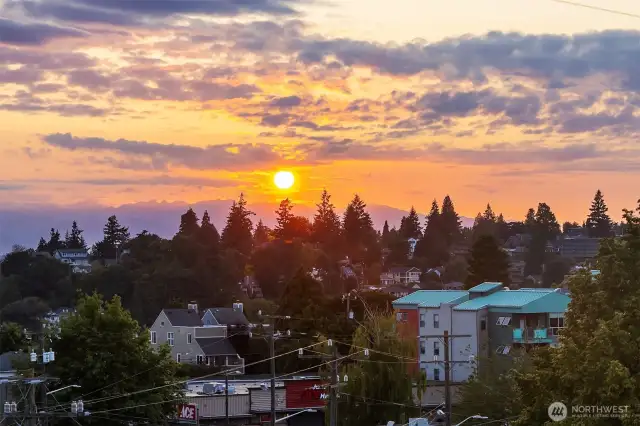 Living in West Seattle means you get to watch the sun set.