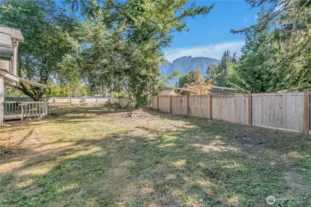 Big back yard fully fenced