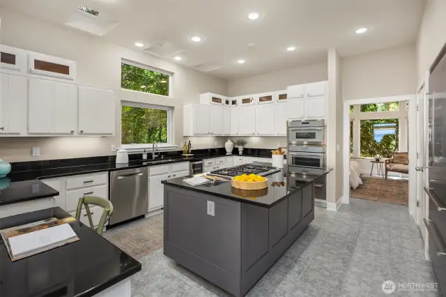 Plenty of workspace and room for multiple cooks