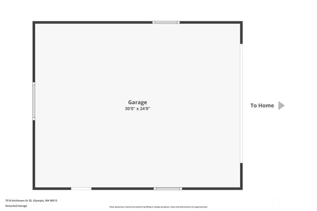 Detached Garage Floor Plan