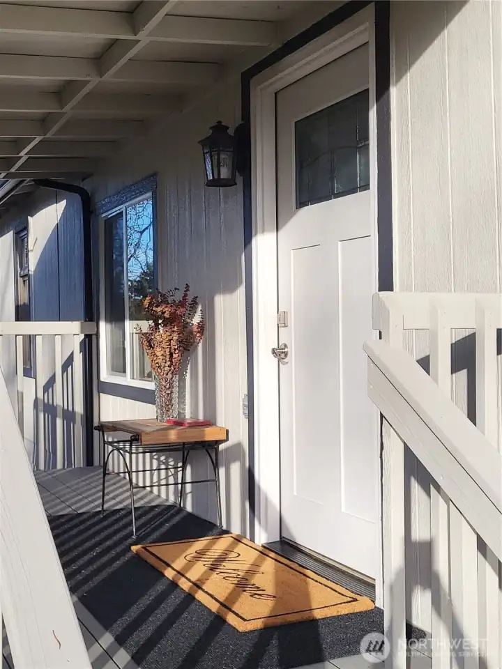 main entry porch area.
