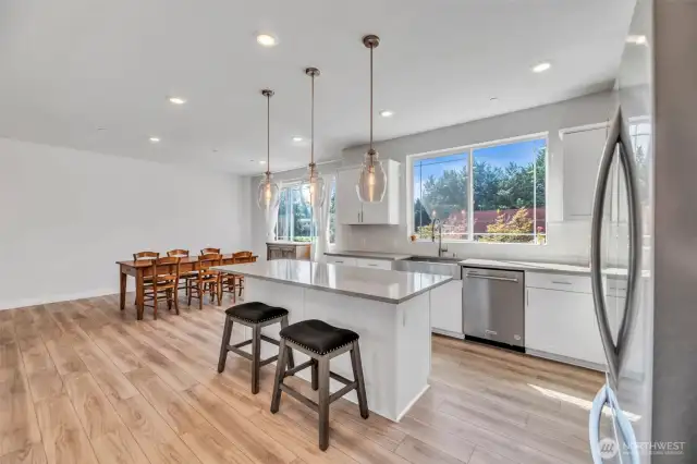 Top of stairs entering kitchen