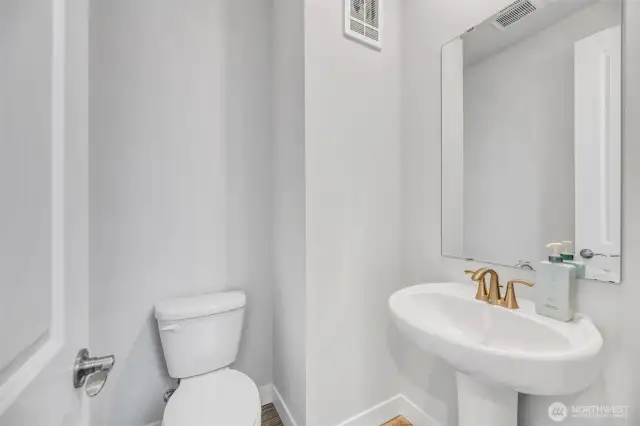 Second floor half bath