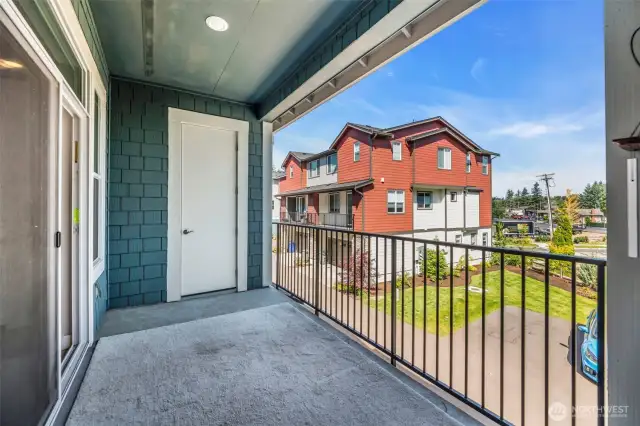 2nd floor balcany facing NW
