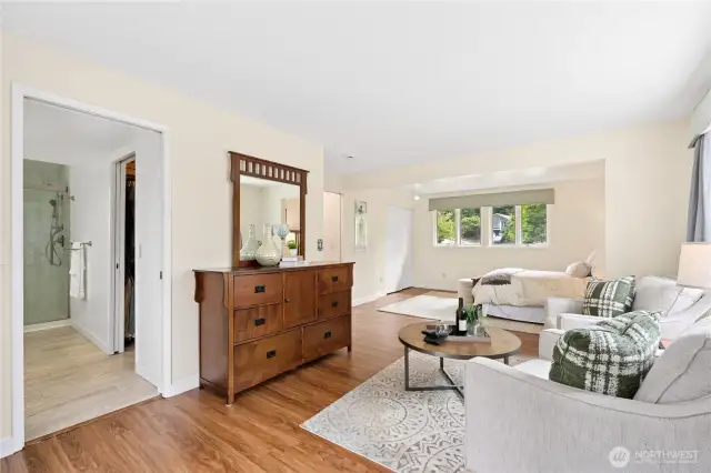 If desired, primary suite could be split, making four bedrooms.