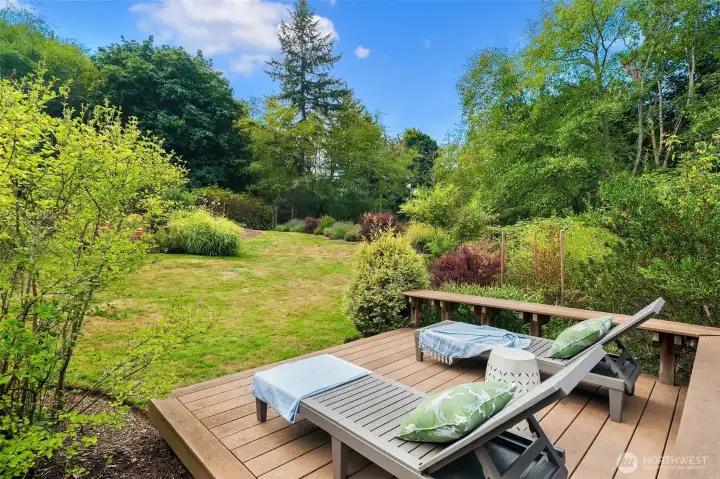 Lounge in your outdoor oasis.