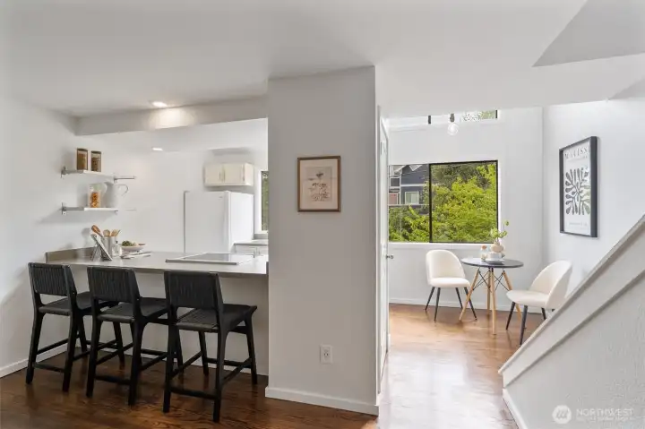 The open concept floor-plan makes hosting a breeze.