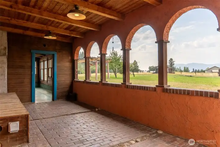 Architecturally interesting SW design by local builder Doug Potter. Practical shaded south facing front porch.