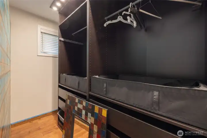 Walk-in closet in bonus/primary...