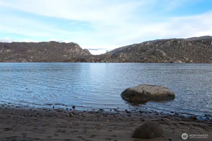 Private community river access via walking trail from the community park.