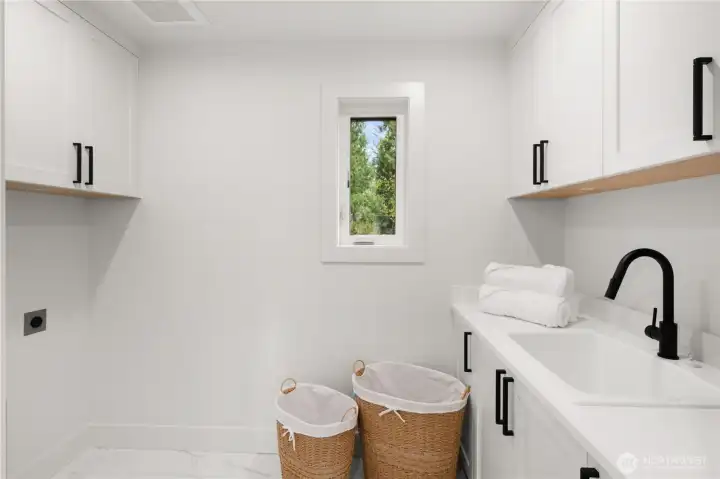Upstairs laundry room