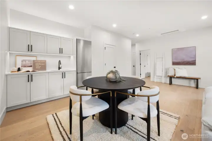 Plenty of space with possible upgrades to create a full kitchen for a separate living area in the daylight basement