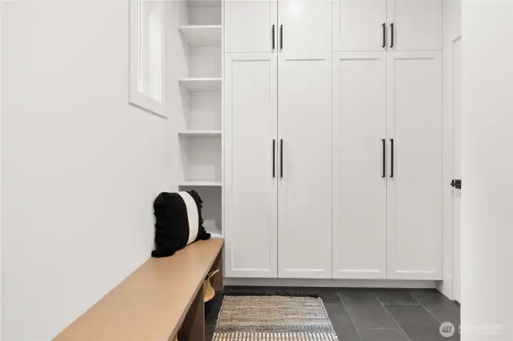 Mud room with tons of storage