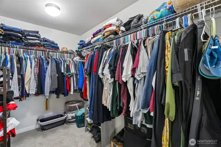 Primary closet