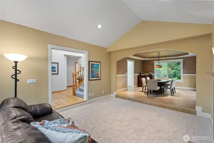 Formal Living Room adjacent to Formal Dining Room