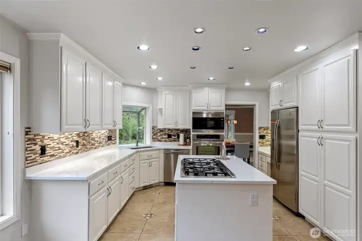 Updated Kitchen with Quartz countertops