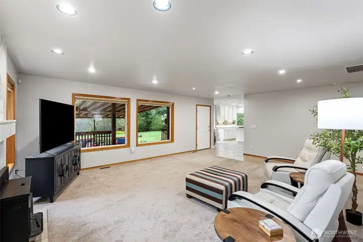 Great Room adjacent to Kitchen