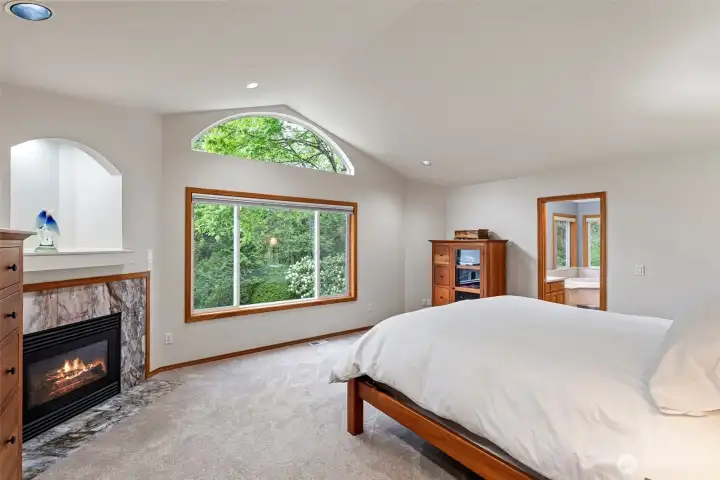 Primary Suite with Gas Fireplace