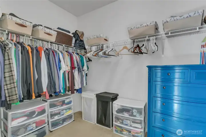 Primary walk in closet