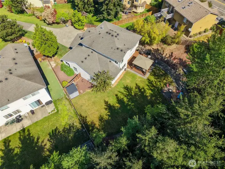 Take a peek at the expansive backyard