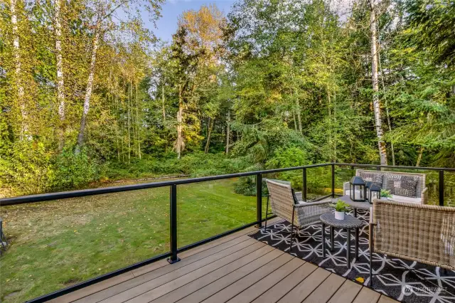 Deck off dining room