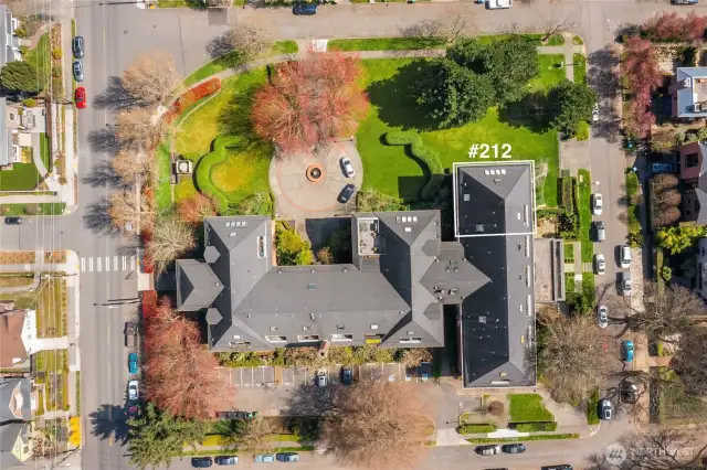 1.69 acres of private grounds.