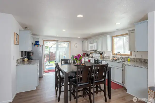 Kitchen with granite counters
