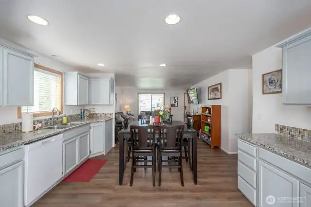 Kitchen with granite counters