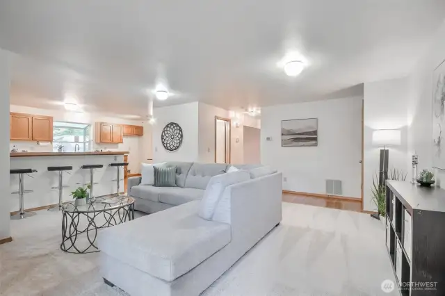 Flexible space for your furniture placement.