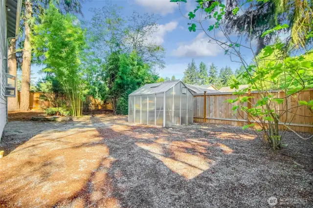Shed included.