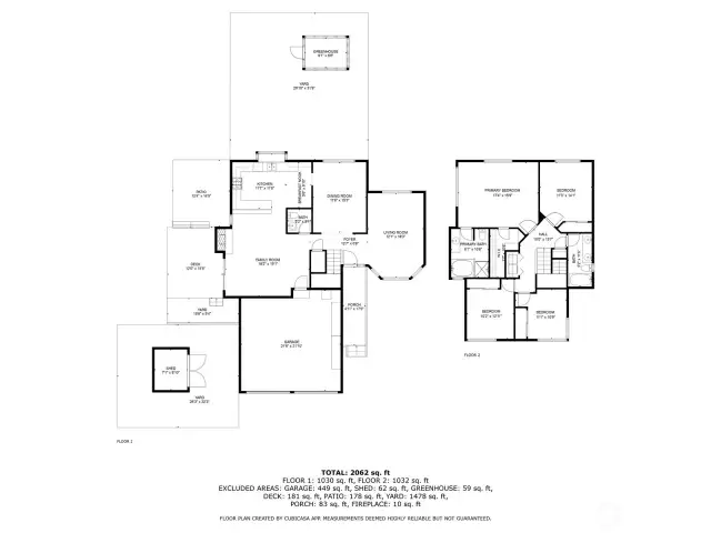 Floor plan - Buyer to verify.